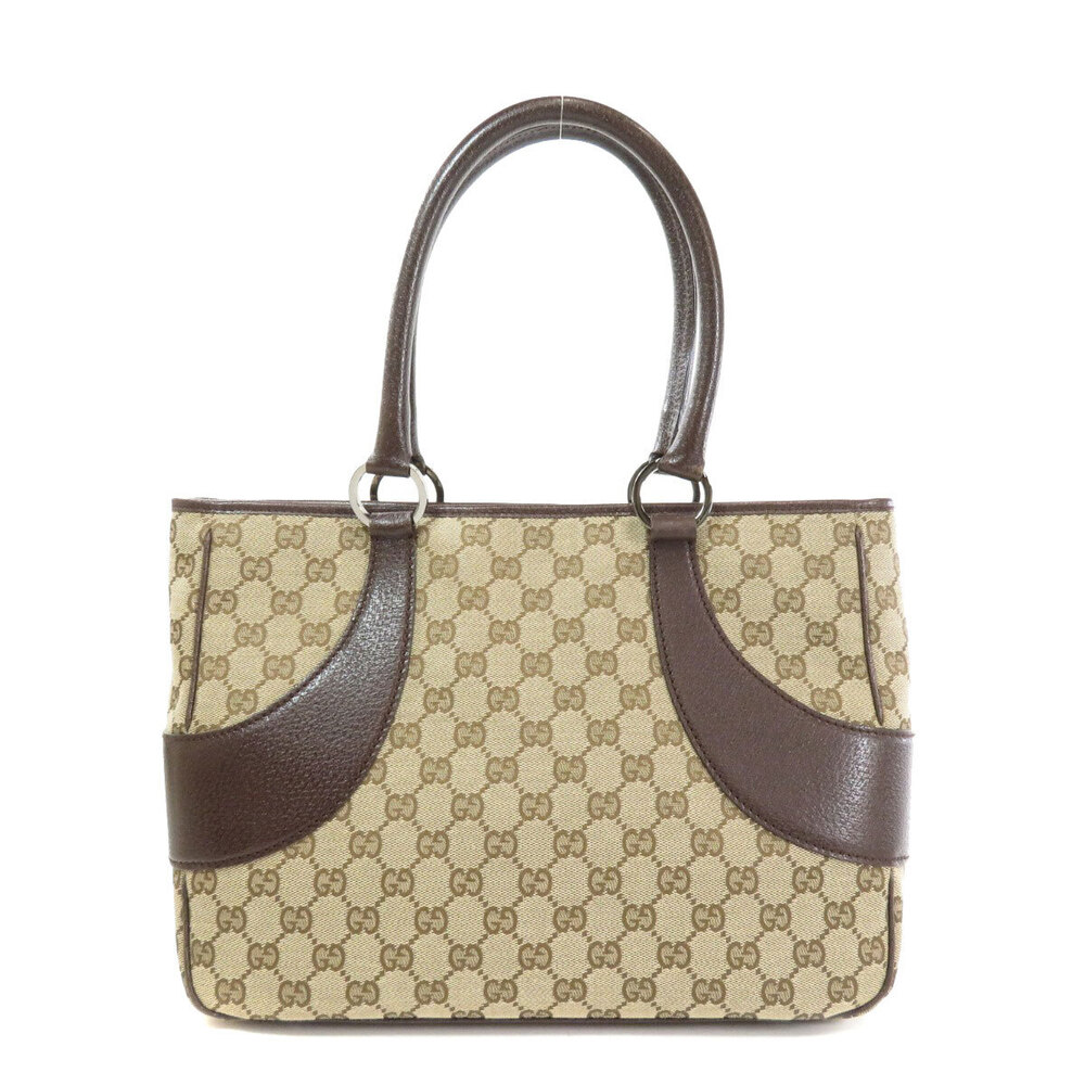 Gucci GG canvas shoulder bag brown leather - Picture 2 of 11